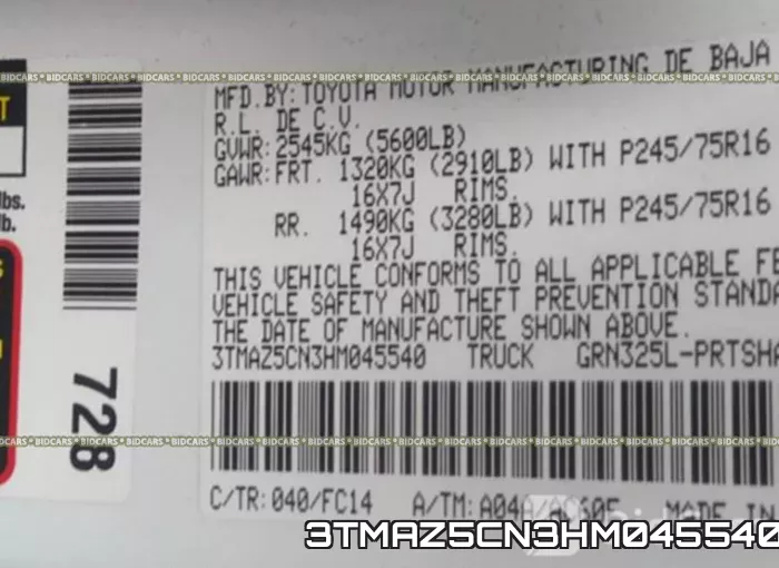 3TMAZ5CN3HM045540 фото 10