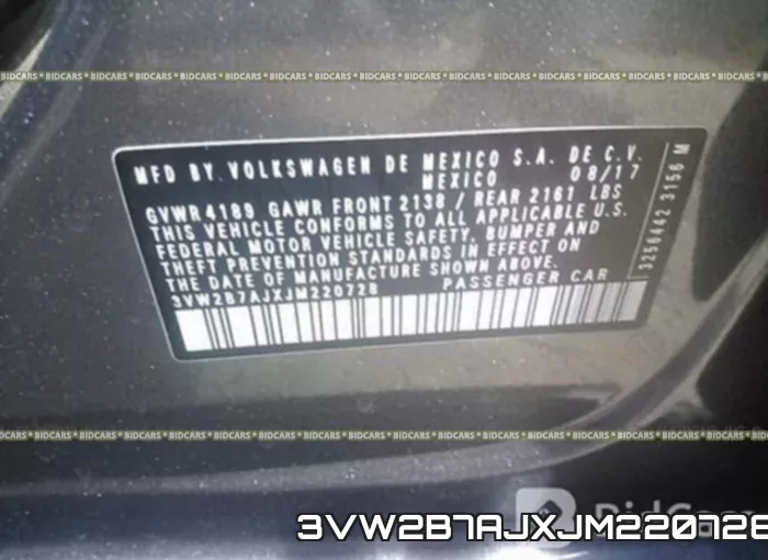 3VW2B7AJXJM220728 фото 10