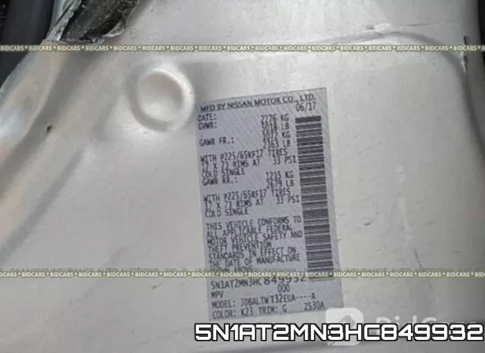 5N1AT2MN3HC849932 фото 10