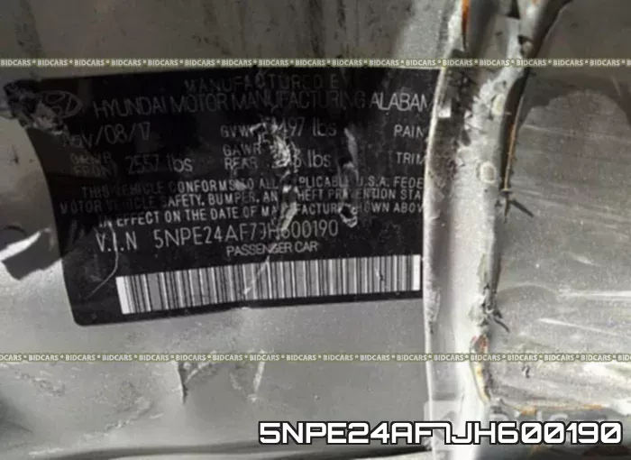 5NPE24AF7JH600190 фото 10