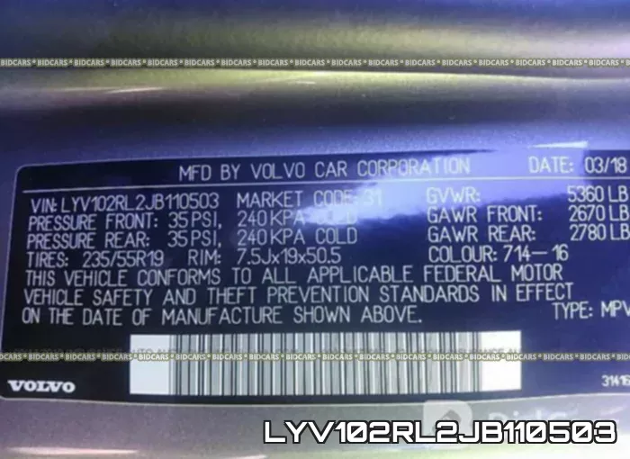 LYV102RL2JB110503 фото 10