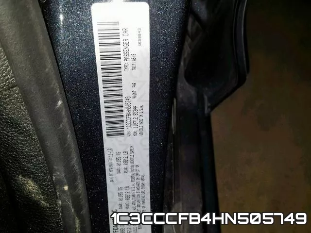 1C3CCCFB4HN505749 фото 2