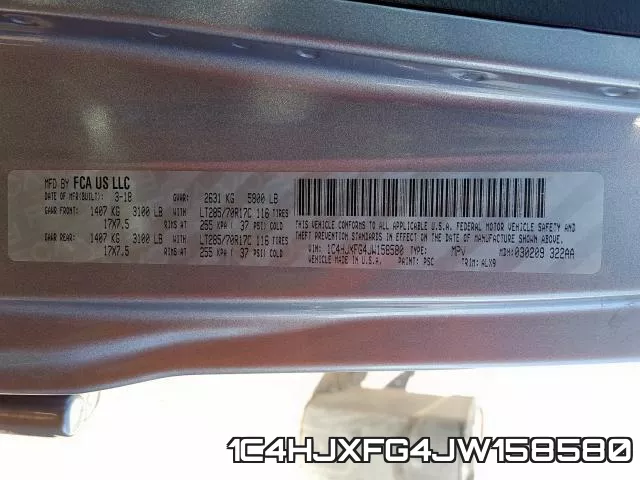 1C4HJXFG4JW158580 фото 2