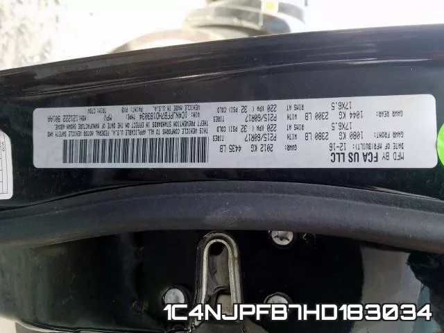 1C4NJPFB7HD183034 фото 2