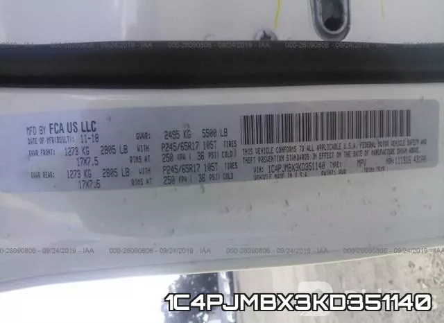1C4PJMBX3KD351140 фото 10