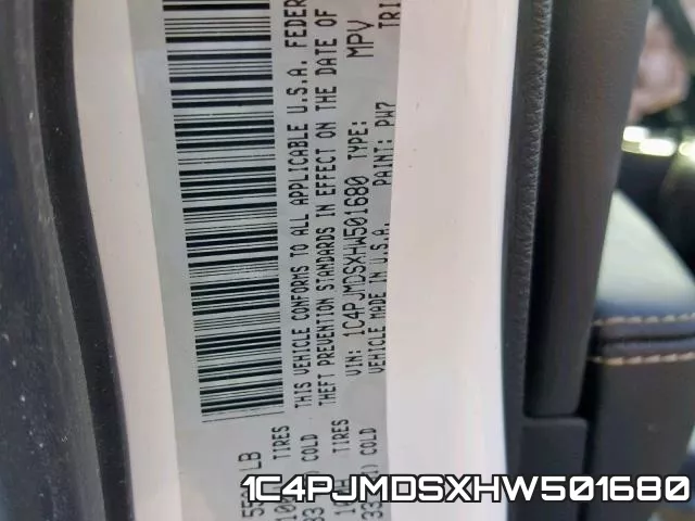 1C4PJMDSXHW501680 фото 2