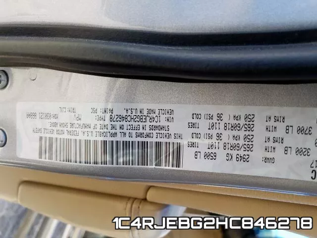 1C4RJEBG2HC846278 фото 2
