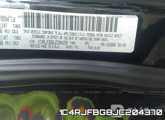 1C4RJFBG8JC204370 фото 10