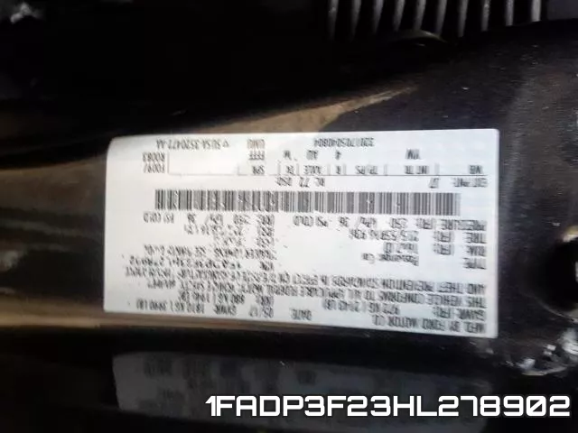 1FADP3F23HL278902 фото 2