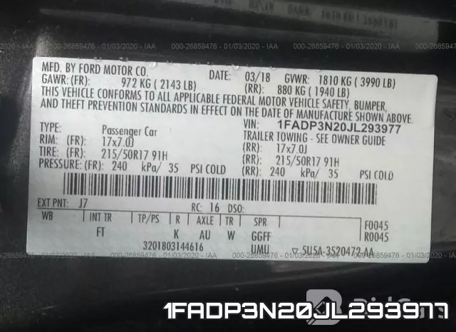 1FADP3N20JL293977 фото 10