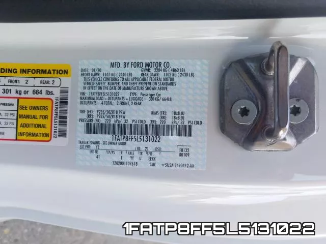 1FATP8FF5L5131022 фото 2