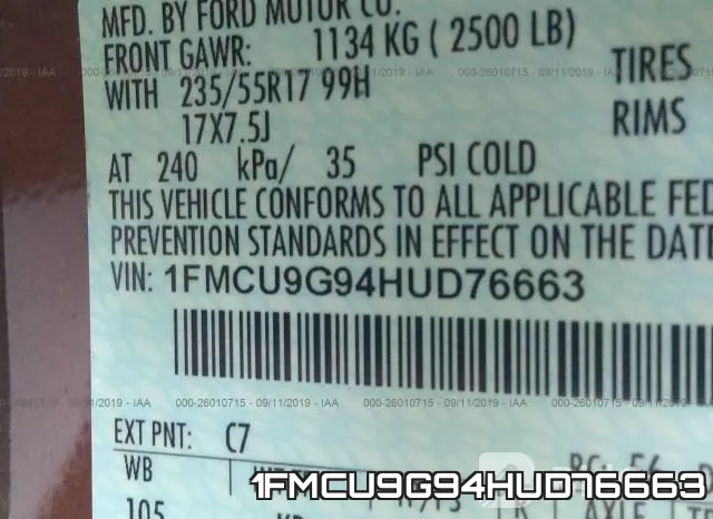 1FMCU9G94HUD76663 фото 10