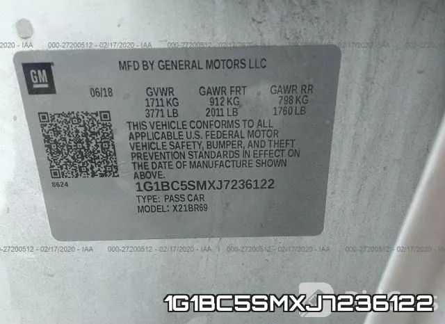 1G1BC5SMXJ7236122 фото 10