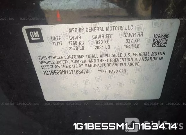 1G1BE5SM1J7163474 фото 10