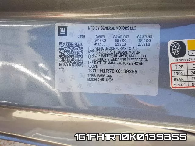 1G1FH1R70K0139355 фото 2