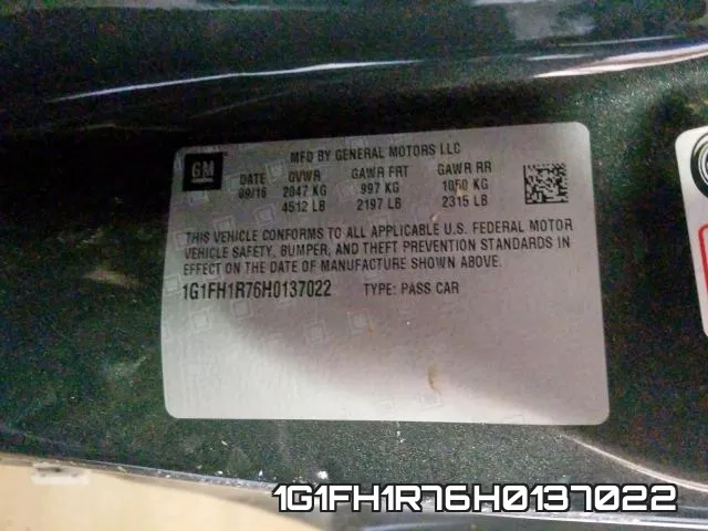1G1FH1R76H0137022 фото 2