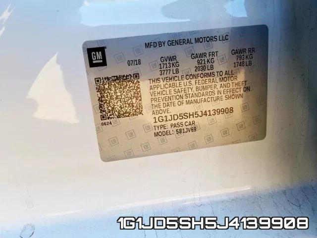 1G1JD5SH5J4139908 фото 2