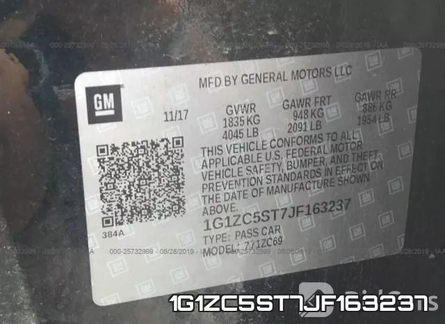 1G1ZC5ST7JF163237 фото 10