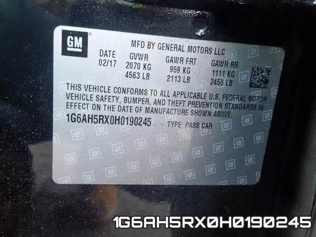 1G6AH5RX0H0190245 фото 2
