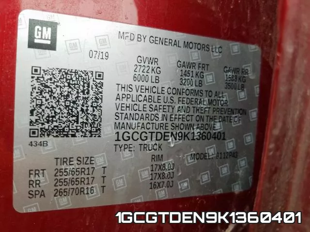 1GCGTDEN9K1360401 фото 2