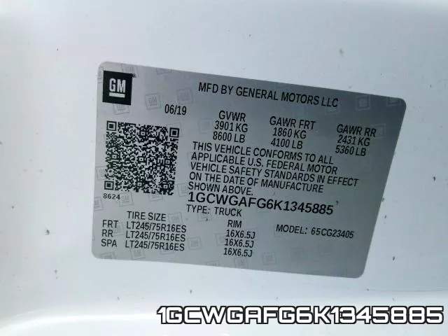 1GCWGAFG6K1345885 фото 2