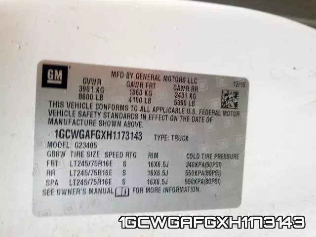 1GCWGAFGXH1173143 фото 2