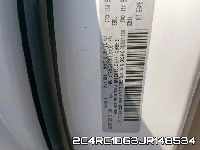 2C4RC1DG3JR148534 фото 2