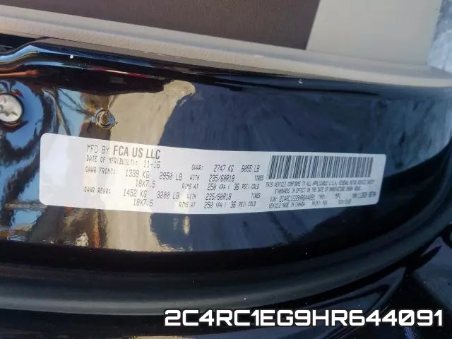 2C4RC1EG9HR644091 фото 2