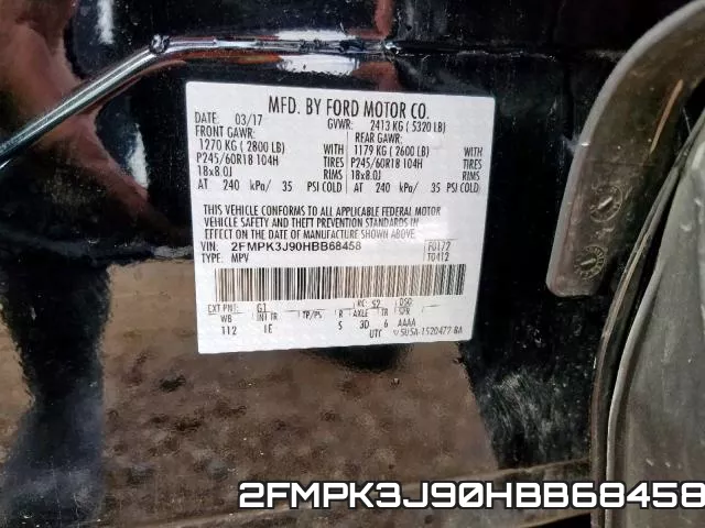 2FMPK3J90HBB68458 фото 2
