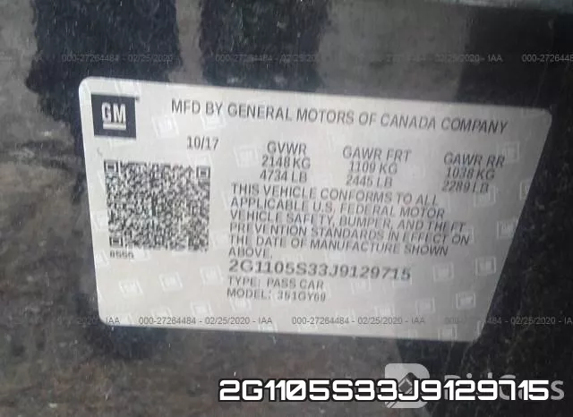 2G1105S33J9129715 фото 10