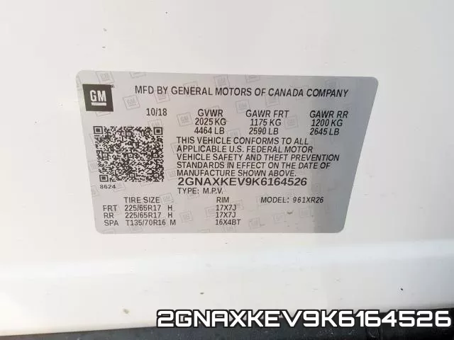 2GNAXKEV9K6164526 фото 2