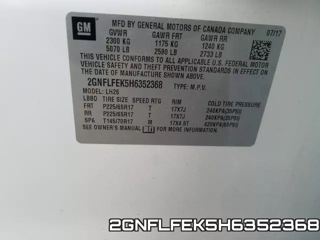 2GNFLFEK5H6352368 фото 2