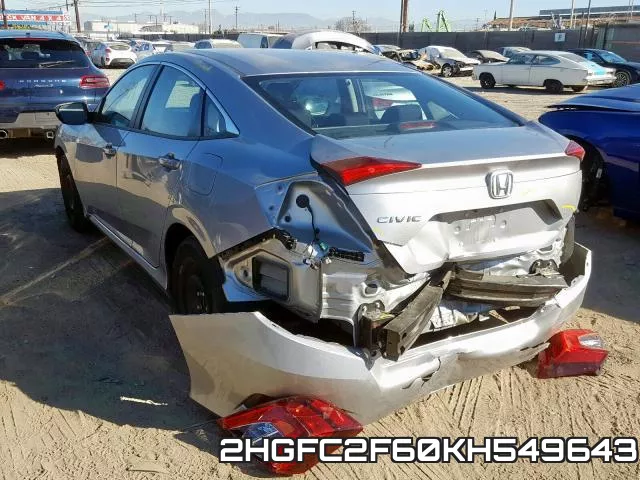 2HGFC2F60KH549643 фото 4