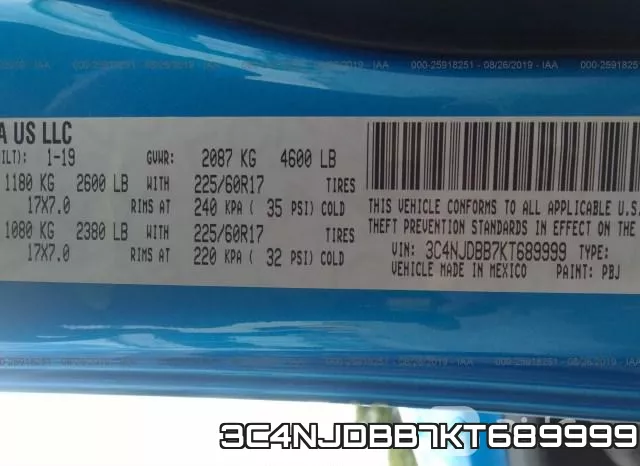 3C4NJDBB7KT689999 фото 10