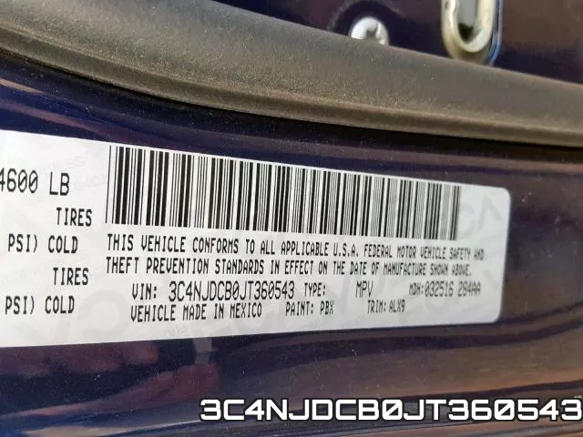 3C4NJDCB0JT360543 фото 2