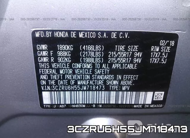 3CZRU6H55JM718473 фото 10