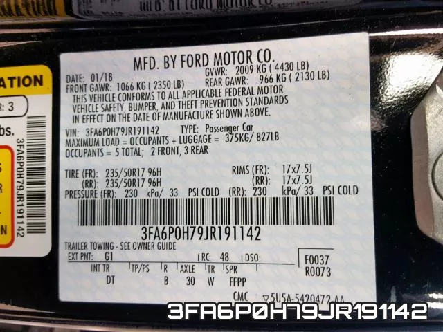 3FA6P0H79JR191142 фото 2