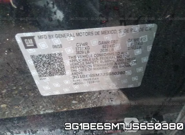 3G1BE6SM7JS650380 фото 10