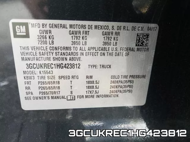 3GCUKREC1HG423812 фото 2