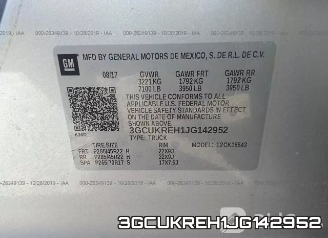3GCUKREH1JG142952 фото 10
