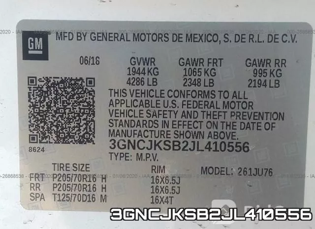 3GNCJKSB2JL410556 фото 10