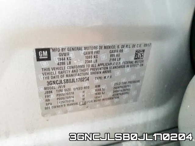 3GNCJLSB0JL170204 фото 2