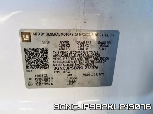 3GNCJPSB2KL213076 фото 2