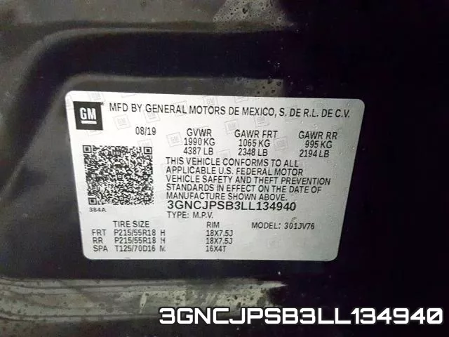 3GNCJPSB3LL134940 фото 2