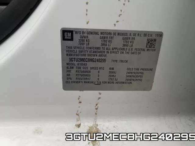 3GTU2MEC8HG240295 фото 2