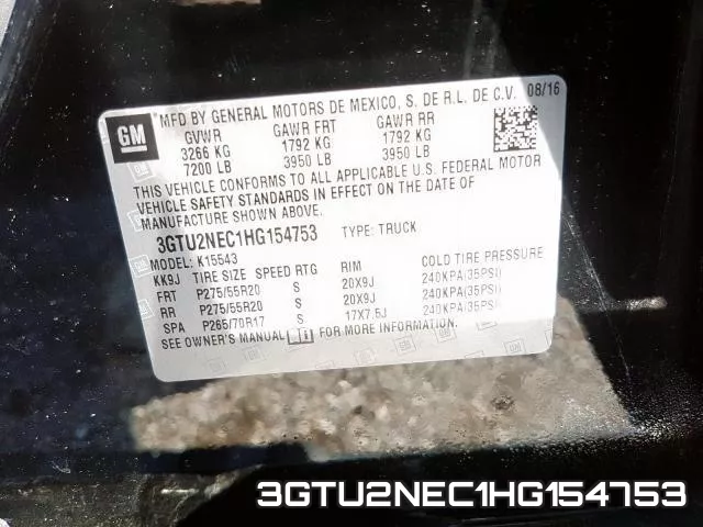 3GTU2NEC1HG154753 фото 2