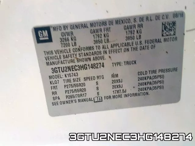 3GTU2NEC3HG148274 фото 2