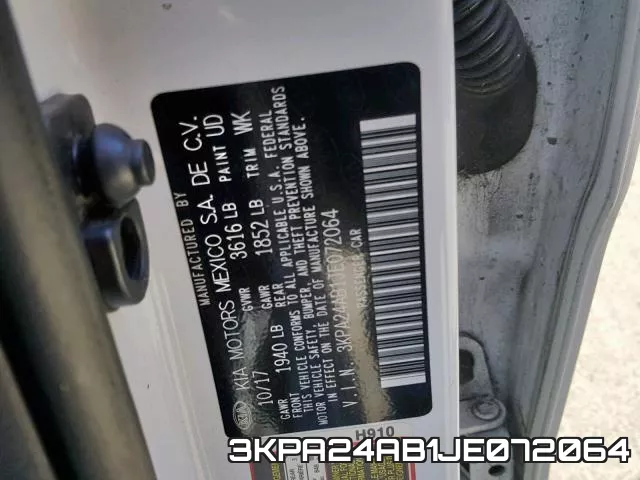 3KPA24AB1JE072064 фото 2