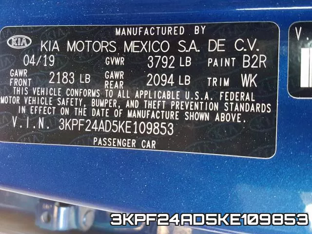 3KPF24AD5KE109853 фото 2