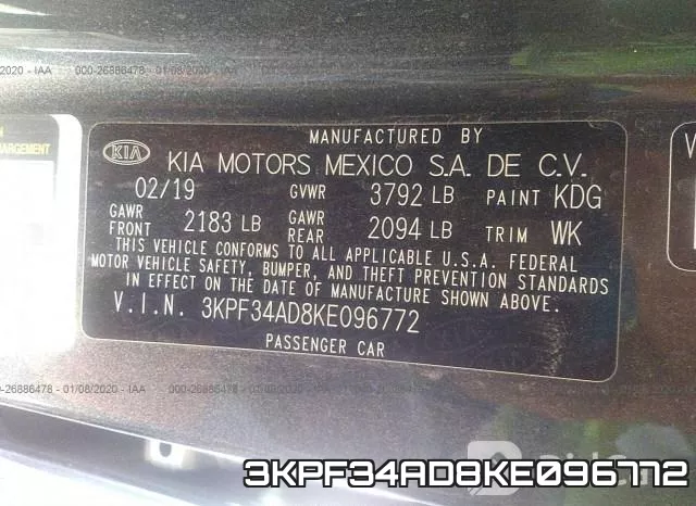 3KPF34AD8KE096772 фото 10